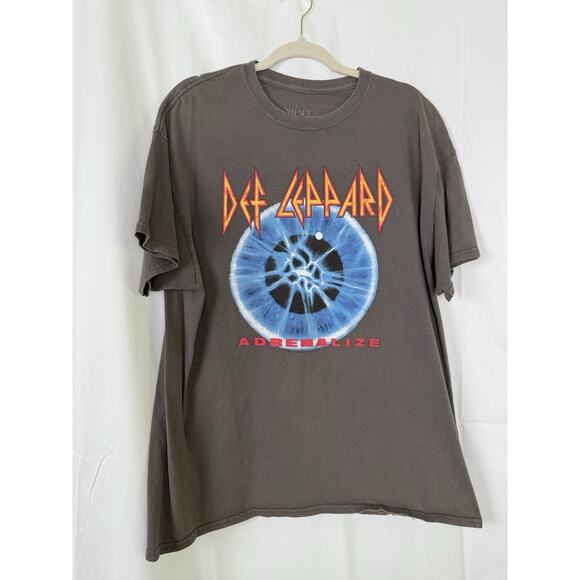 Def Leppard Adrenalize Tour T-Shirt Vinyl Icons Large Vintage Look Rock Band Tee - Picture 1 of 8